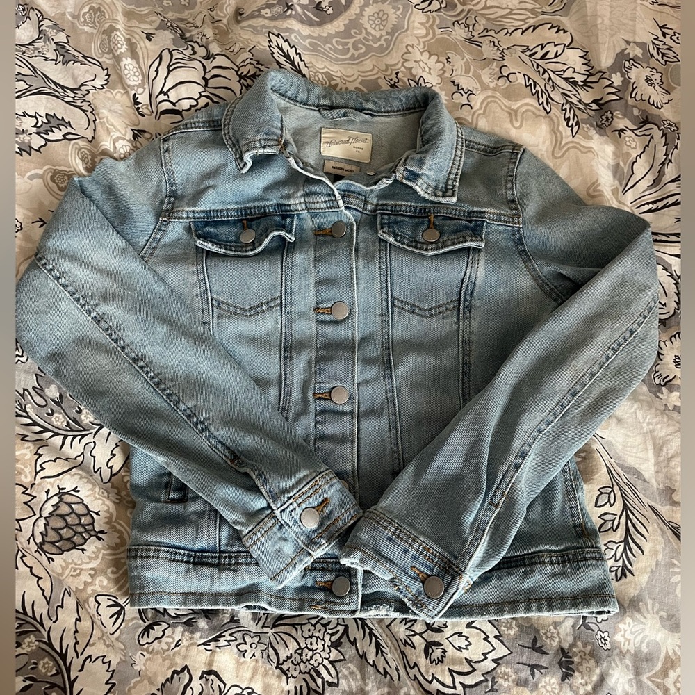 Universal Thread Jean Jacket Coat Small Spring/Fa… - image 2